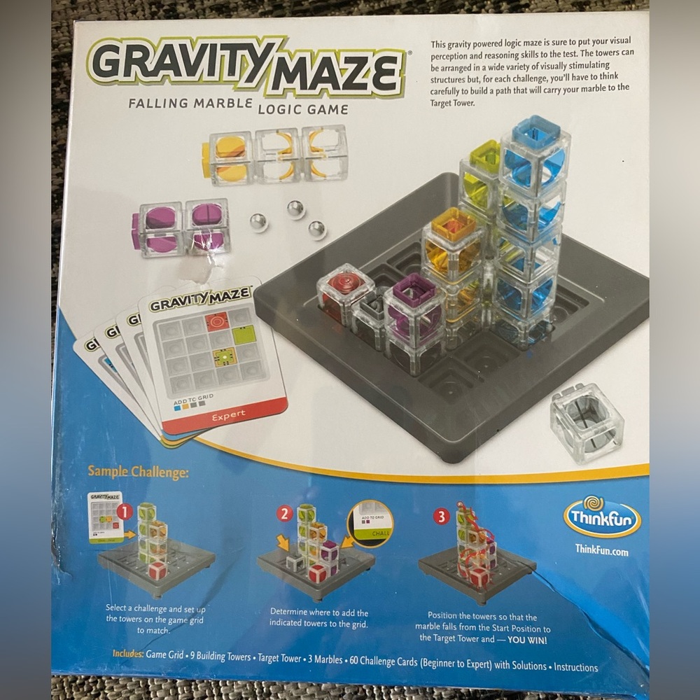Think! Gravity Maze Marble Run Logic Game - Multicolor- NEW in sealed box - Picture 7 of 8